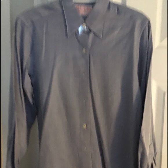 Thomas Pink Ladies Blue Sz 10 Button Down Shirt - Picture 3 of 4